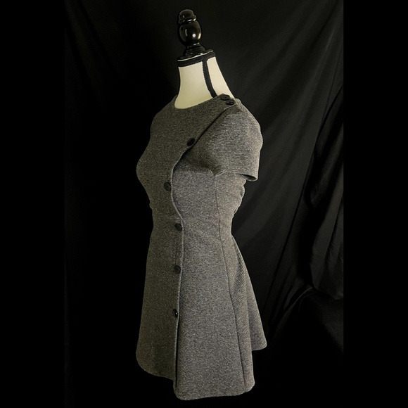 ZARA Gray Knit Fit & Flare Dress – NYC Main Character Energy - Picture 2 of 4